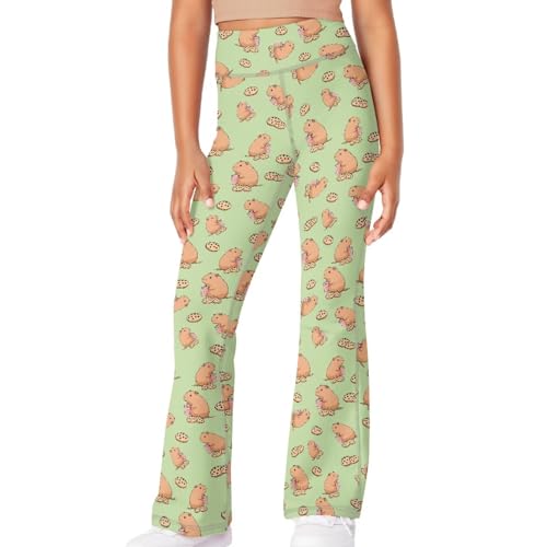 Hamster Girls' Activewear Leggings Cute Flare Leggings for Girls Casual Uniform4