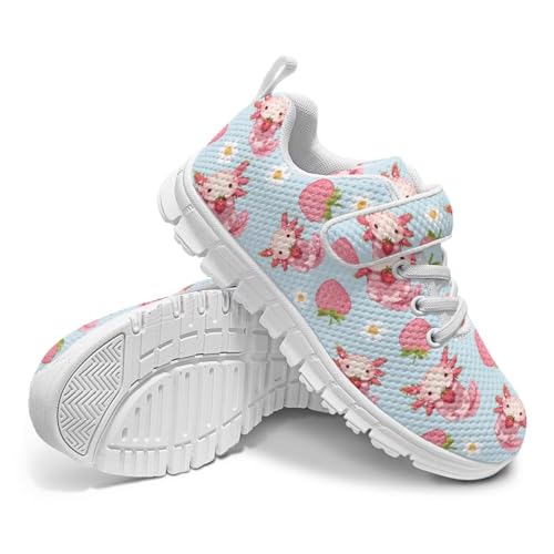 Howilath Sneakers for Kids Girls Tennis Shoes One Strap Tennis Sneakers with Single Buckle