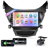 8Core 4GB+64GB Android Car Radio for Hyundai Elantra 2011 2012 2013: 9 Inch 1280 * 800 HD Touch Screen Upgrade Stereo with Carplay Android Auto Bluetooth 5GWiFi Backup Camera GPS FM