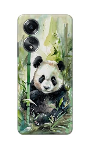 Image of Printed Hard Back Cover for Oppo A58 4G Back Cover (Panda -J1) -190724(EA)