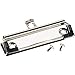 Juvale Mountable Clipboard Clips - Pack of 20 Screw-On Installation & Clipboard Hardware with Screws - Rubber-Edged Grip for Office Supplies - 3.9 in, Silver