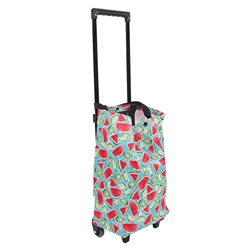 Pwshymi Carro de la Compra, Carro de la Compra Portátil Lavable de Gran Tamaño Duradero de Alta Capacidad de Carga para Excursiones para Acampar Cover