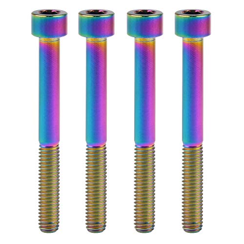 M6 boulons hexagonaux titane arc-en-ciel pour une fixation haute résistance