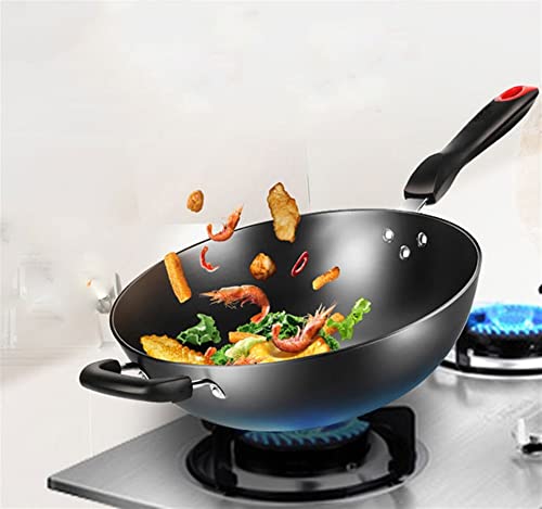 Wok de hierro fundido de 12.5 pulgadas con tapa miniatura 5