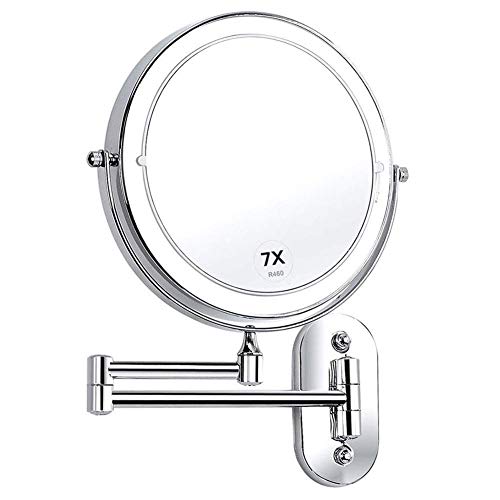 Miroir double face alimenté par 4 piles AAA pour résoudre les problèmes d'éclairage - 2