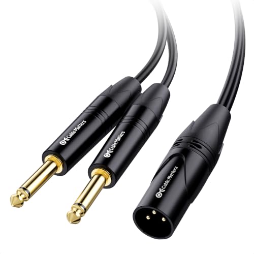 Cable Matters Dual 1/4 Inch to XLR Audio Splitter Cable, 6.6ft