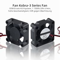 BCZAMD Ersatz Hot end Lüfter design for Anycubiic Kobra-3: 2 Stück Druckkopf Kühllüfter 30 * 30 * 10 mm 3010 24 V für 3D Drucker Kobra3 Teile – Ansicht 5
