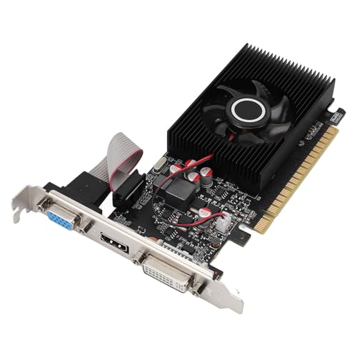 VBESTLIFE Tarjeta Gráfica GT740 de 4 GB, GPU DDR3 de 128 bits, Tarjeta de Vídeo para Juegos PCIE 3.0 X8 de 701/667 MHz, Tarjeta Gráfica para Computadora de Escritorio con Puertos HDMI,