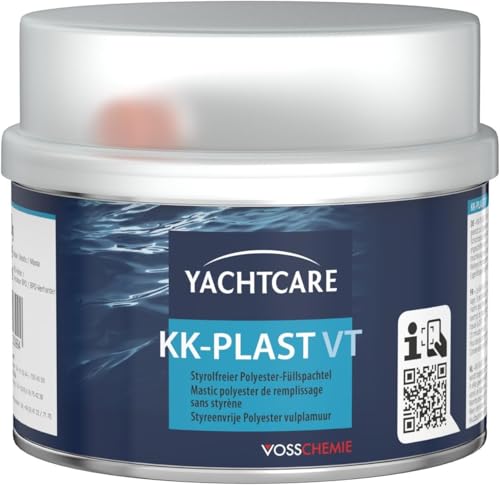 Yachtcare Füllspachtel 500g styrolfrei – 2K Polyesterspachtel für Auto, Boot, Metall, Holz & GFK – geringer Schrumpf, schnell trocken und schleifbar