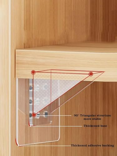 Image of Adhesive Hooks For Wall Heavy Duty Wall Hook Waterproof Stick On Adhesive Stronger Plastic Wall Hooks Wall Hangings (10), Transparent