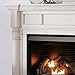 Duluth Forge FDI32R-M-AW Full Size Dual Fuel Ventless Fireplace 32,000 BTU, Remote Control, Antique White Finish