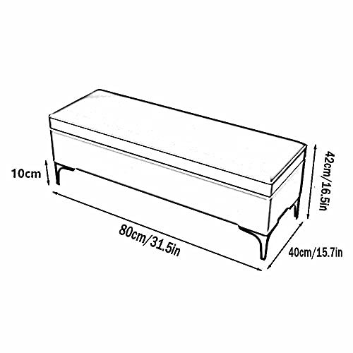 Taburete de almacenamiento plegable ignífugo y organizador de casa 4
