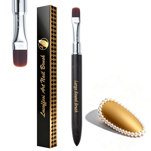 Builder Gel Brush - Wide Flat Head for Smooth Application