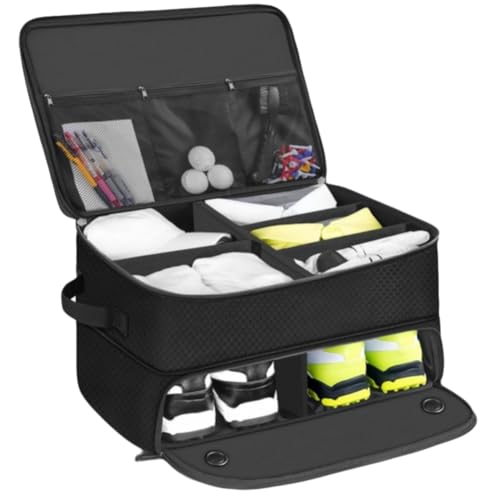 Organisateur de coffre de golf à compartiments modulables et rangement de chaussures étanche