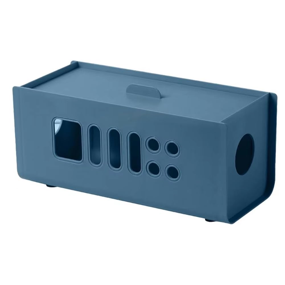 Littimoon Cable Organizer Box for Desk - Electric Socket Storage, Power Cord Holder, Desktop Plug-in Board Management
