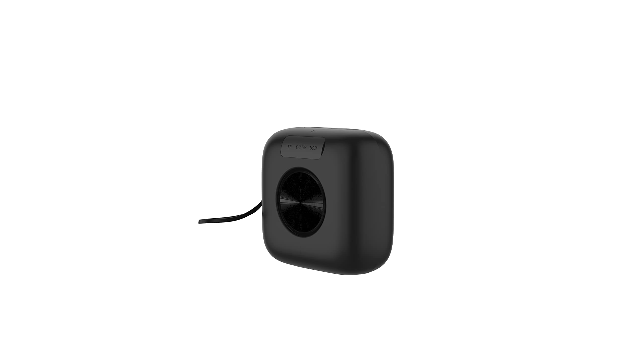 Ledwood ACCESS10 - Enceinte Portable Compact Bluetooth - Haut Parleur TWS sans Fil Puissant Robuste avec Dragonne - Basses Dynamiques - IPX5 - Port USB - Entrée Carte MicroSD (Noir)