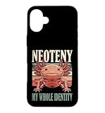 Custodia per iPhone 16 Plus Neoteny My Whole Identity Axolotl Anfibio