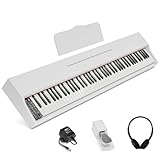 【Professional 88 key full size configuration, laying the foundation for learning】 Featuring an 88 key full size digital keyboard piano identical to a standard piano, ensuring authentic playing feel and full tonal range. The semi-weighted keyboard des...