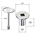 HPC Fire 1/2-Inch Straight Gas Fire Pit Shut Off Valve Kit (MSCB), Polished Chrome Flange and Key