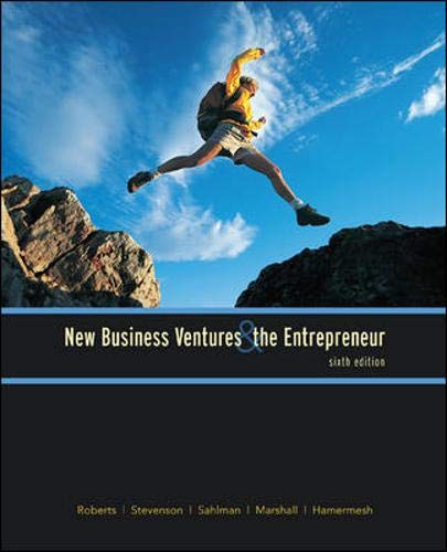 Compare Textbook Prices for New Business Ventures And The Entrepreneur 6 Edition ISBN 9780073404974 by Roberts,Michael,Stevenson,Howard,Sahlman,William,Marshall,Paul,Hamermesh,Richard