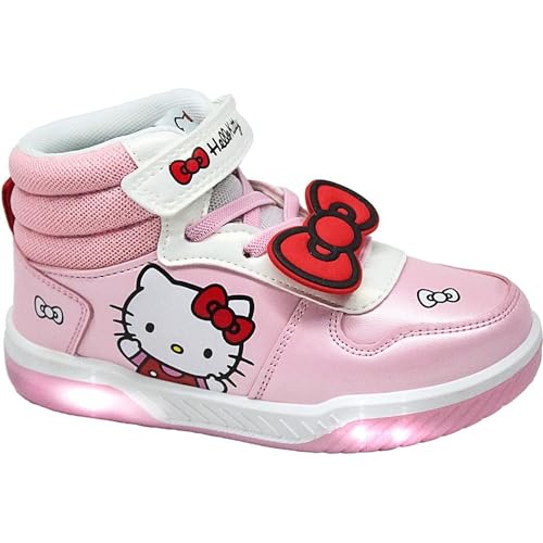 Chaussures de Sport avec Semelle en PVC et lumières Hello Kitty pour Enfants Officielles, Confortables, résistantes, pour Usage Quotidien, activités...