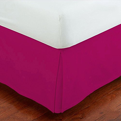 Fancy Collection Easy Care Tailored Microfiber 14-inch Bed Skirt Solid (Full, Hot Pink) New