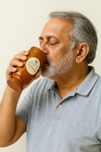 Image of vijaysar Wood Glass for Diabetes | ayurvedic Medicines for Diabetes | Vijaysar Ki Lakdi Ka Glass | Sugar Control Wooden | Vijay SAR Wooden | Tumbler | jamun Wood Mug Diabetes
