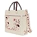 Loungefly Cream & Red Floral Tote Bag
