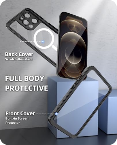 Coque étanche iPhone 12 Pro Beeasy intégrale 360 antichoc Magsafe - 6