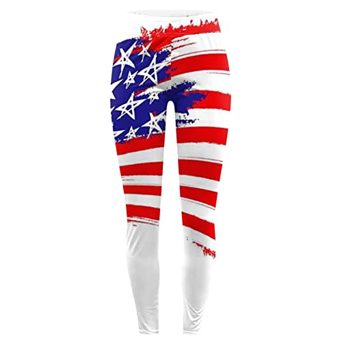 Mifyiar Yoga Lose Pants Ladies' Fourth Of July Printed Sports Leggings Yoga Pants Dress Yoga Pants For Women White #TOP2