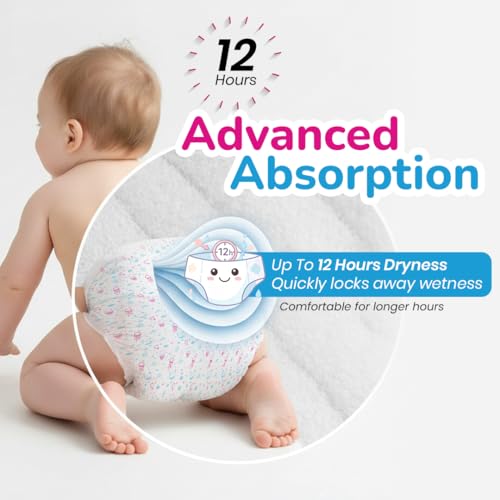 Image of Doobidoo Baby Pants Diapers - XL Size | All Round Softness with Bubble Soft Topsheet, Anti-Leak Side Cuffs, Wetness Indicator, High Absorbency, Comfortable Fit (12-17 kg) - Pack of 1 | Count - 12