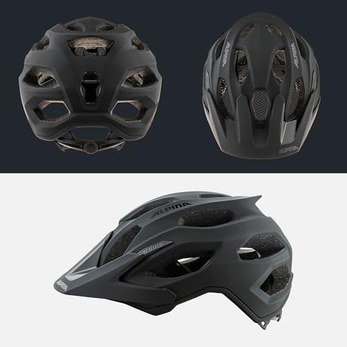 ALPINA Carapax 2.0 MTB-Fahrradhelm, Black matt, 52-57 cm – Ansicht 5