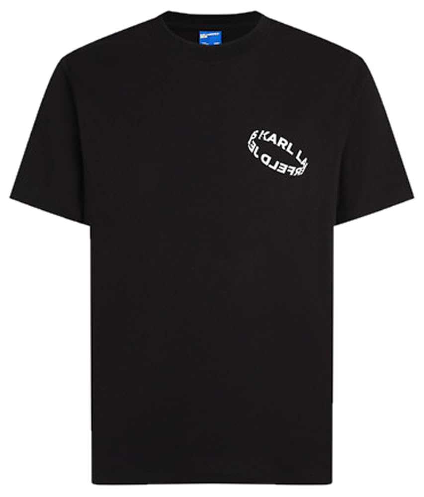 KARL LAGERFELD JEANS Men Regular Multi Ring T-Shirt Black M