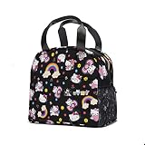 Annkoifu Cute Lunch Bag - Cartoon Lunch Box For Girls Boys - Reusable Insulated Womens Lunch Tote Fo