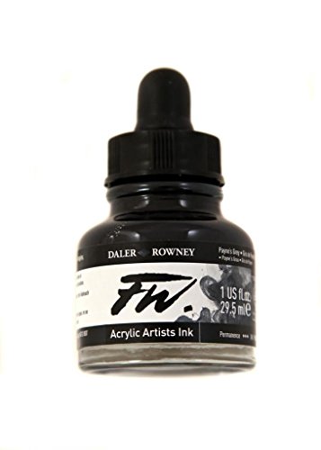 Image of Daler Rowney FW Artists Acrylic Ink 29.5 ML Pot - Payne's Grey
