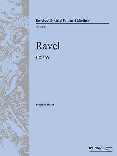 Preisvergleich Produktbild Bolero - Breitkopf Urtext - Studienpartitur (PB 5524 )