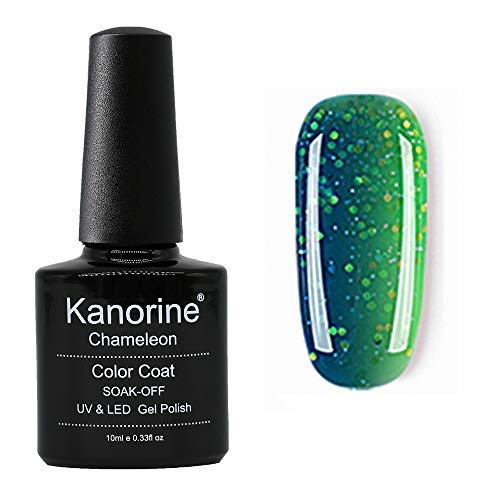 KANORINE Chameleon Semi-Permanent Gel Nail Polish Colour Changing Temperature UV LED Soak Off Manicure Gel Polish 8ml