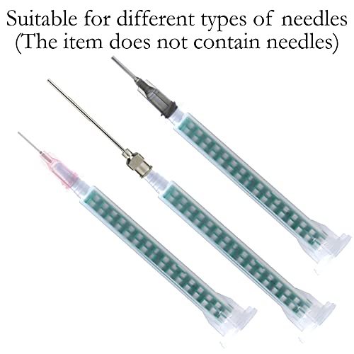 YINENGD 50 Stück Mischrohr, 84mm Mischdüse Spritze, Statisches Mischrohr Grün, AB Mischrohr für Nadel AB Klebepistole AB Kunststoffrohr