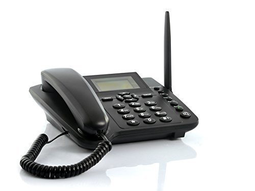 BW 2.4 '' inalámbrico Quadband G/M teléfono móvil de escritorio clásico del TelePhone Para el negocio o la familia (especialmente para la gente más vieja) - negro