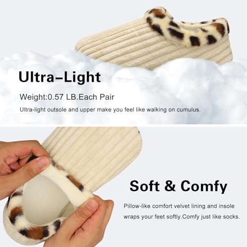Scurtain Unisex Mens Womens Slippers Socks Artificial Woolen Slippers for Women Men with Non-slip Rubber Sole2