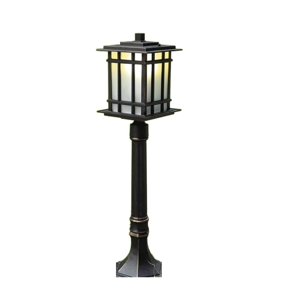 Poteau de jardin extérieur rétro borne lumineuse E27 pour parc