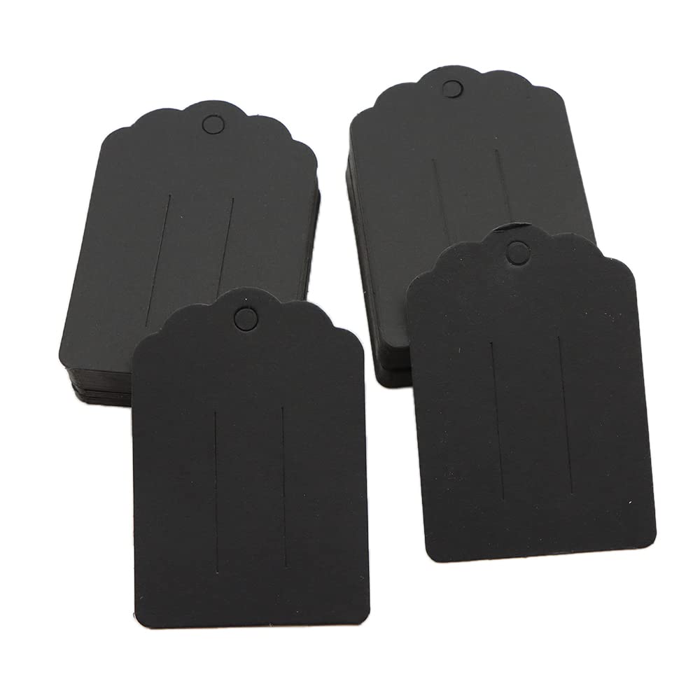 David AngieDavid Angie 200Pcs Jewelry Display Card Hair Clips Bowknot Hairband Holder Card for Hair Accessories Organizing Jewelry Hanging Display (Black)