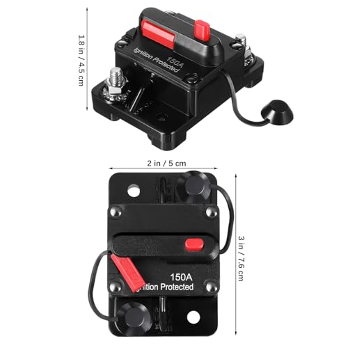 Disjoncteur réarmable CC 150A protection électrique circuit bateau et auto - 7