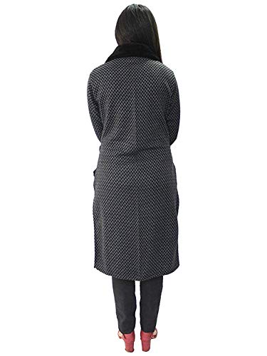 Image of Matelco Women's Wool Straight Kurti for Winters (Ad04Caz45 Black Parent).