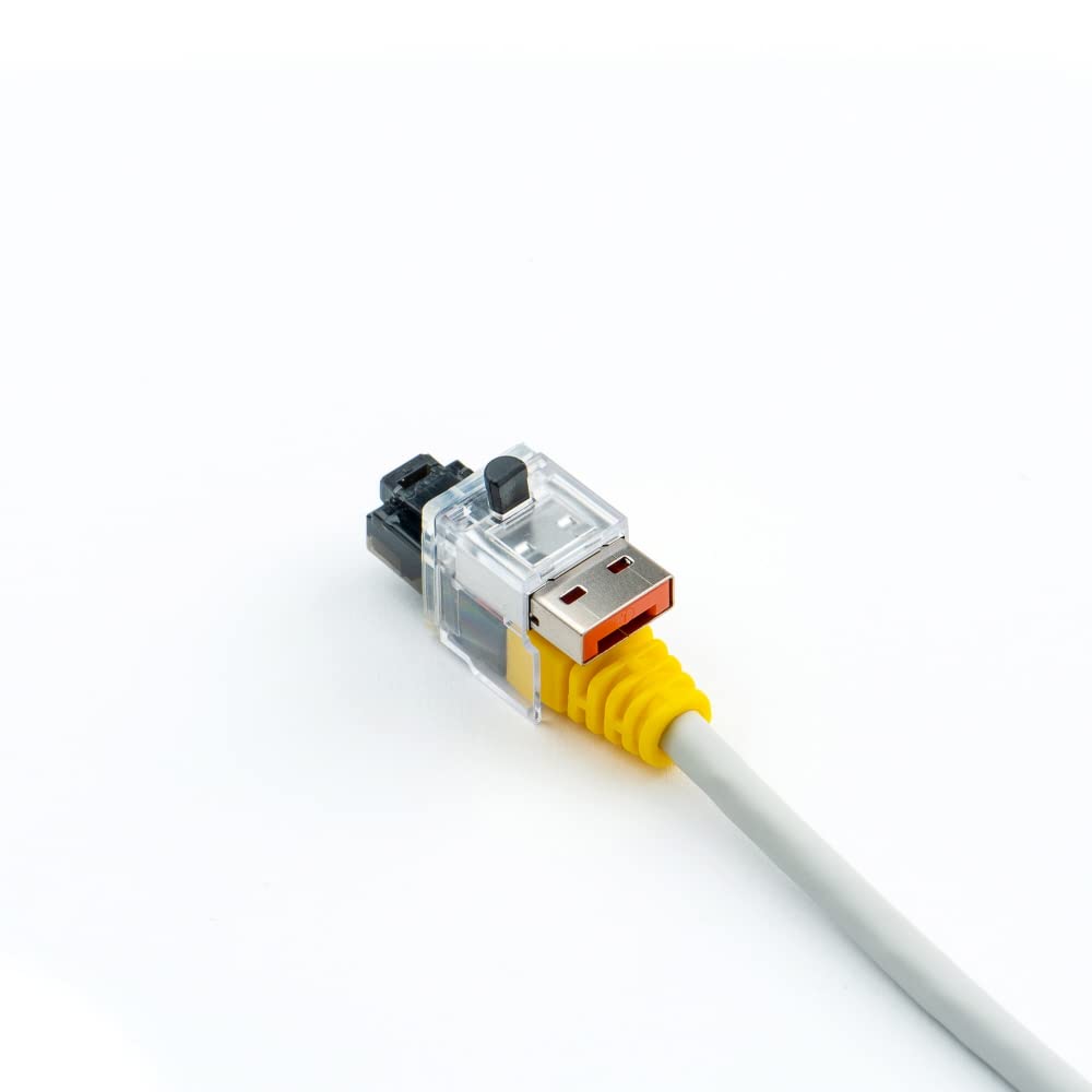 SmartKeeper Essential / 5 x LAN Cable Locks mit 1 x Lock Key Basic/Orange