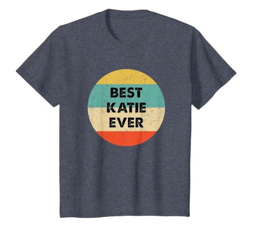 Katie Name T-Shirt, Youth, Heather Blue, X-Small