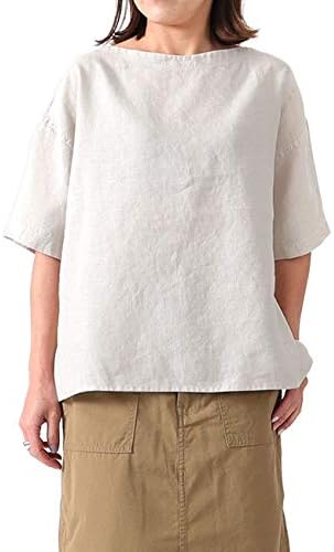 Amazon Co Jp Orcival オーシバル リネン プルオーバーシャツ Rc 3708 Ylm カットソー レディース ス 1 Free Ivory ファッション