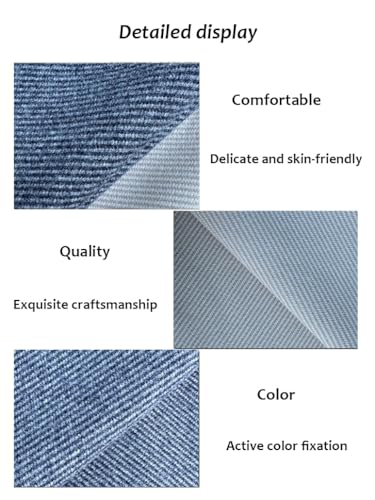 Tissu coton bleu 1x1.7m pour couture et patchwork DIY - 5