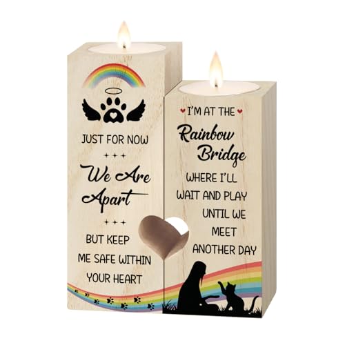 Pet Memorial Gifts - Cat Memorial Gifts Candle Holders for L