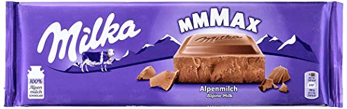 Milka Chocolate con leche Alpenmilch, 250 g, paquete de 1